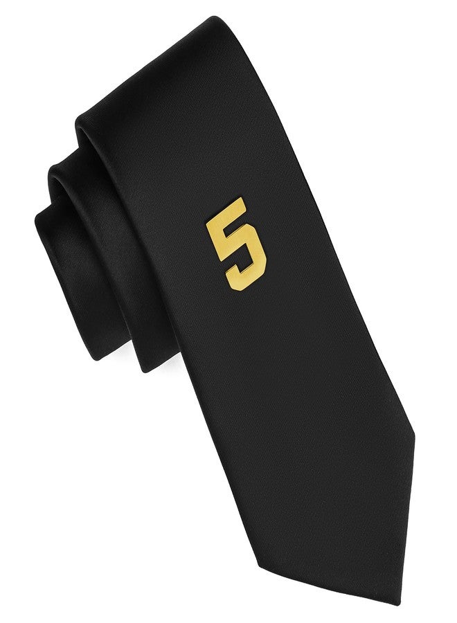 AMITER Personalized 0-100 Number Lapel Pins, 18K Gold Brooch Pin Tie Tacks for Suits, Neckties, Hats, Men & Women - Image 3