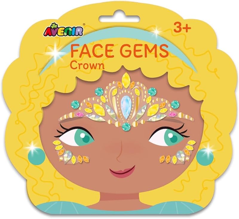 Avenir Crown Face Gems, Multicolor
