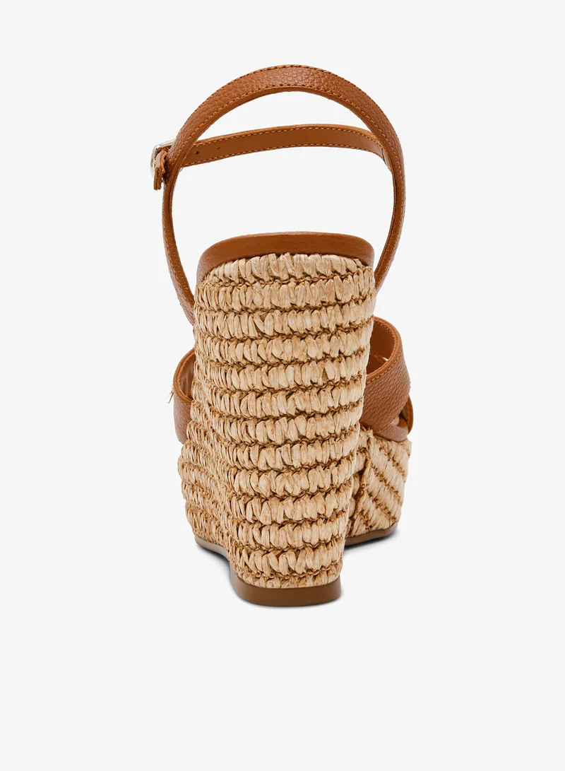 STEVE MADDEN Ankle Strap Wedge Heels