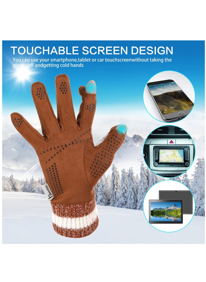 Excefore Touchscreen Gloves Winter Gloves,Thermal Gloves Sport Warm and Windproof for Skiing Cycling Women and Men  - Image 5