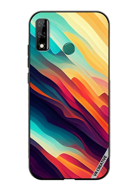 Protective Case Cover For Huawei Y8s Abstract Colorful  With Gradient Patterns Design Multicolour