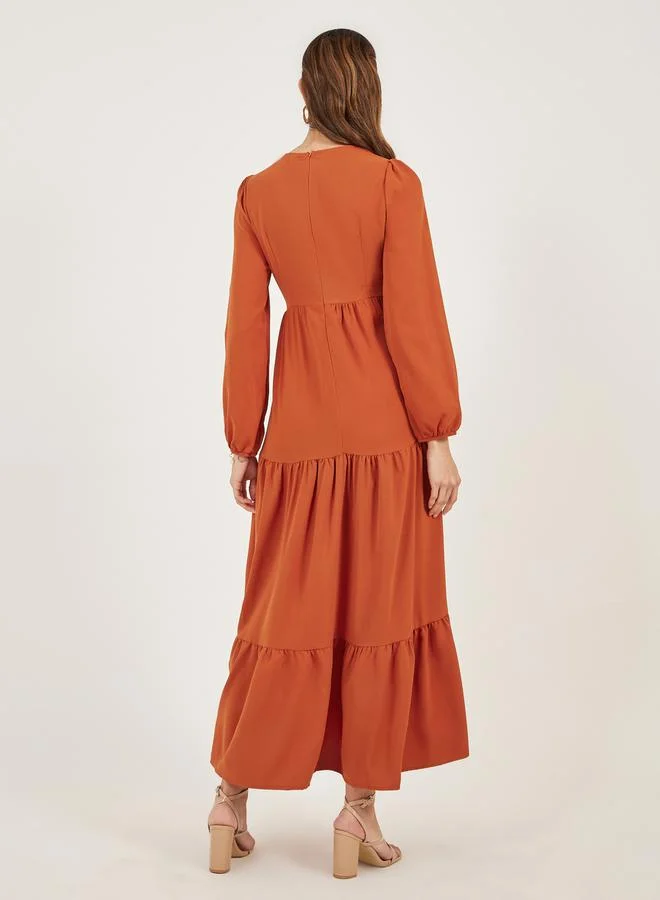 Styli Tiered Maxi Dress