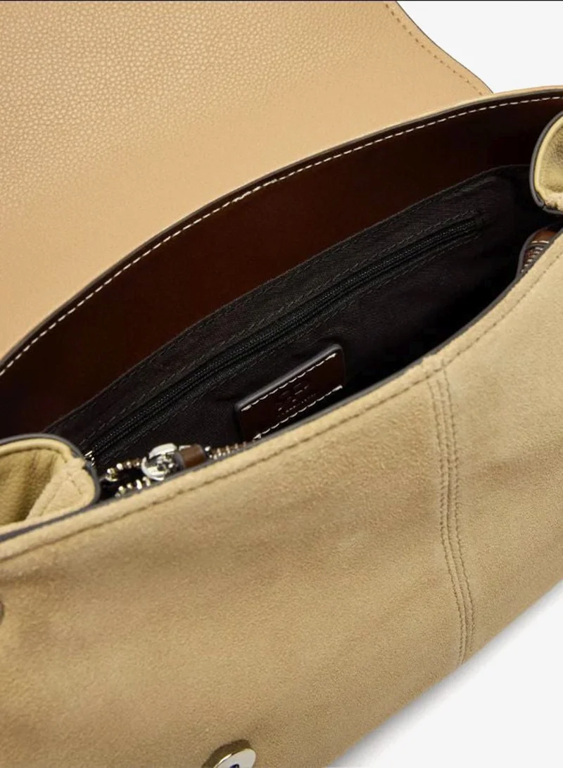 PARFOIS Brown Crossbody bag with leather and flap for Women | Best Price UAE