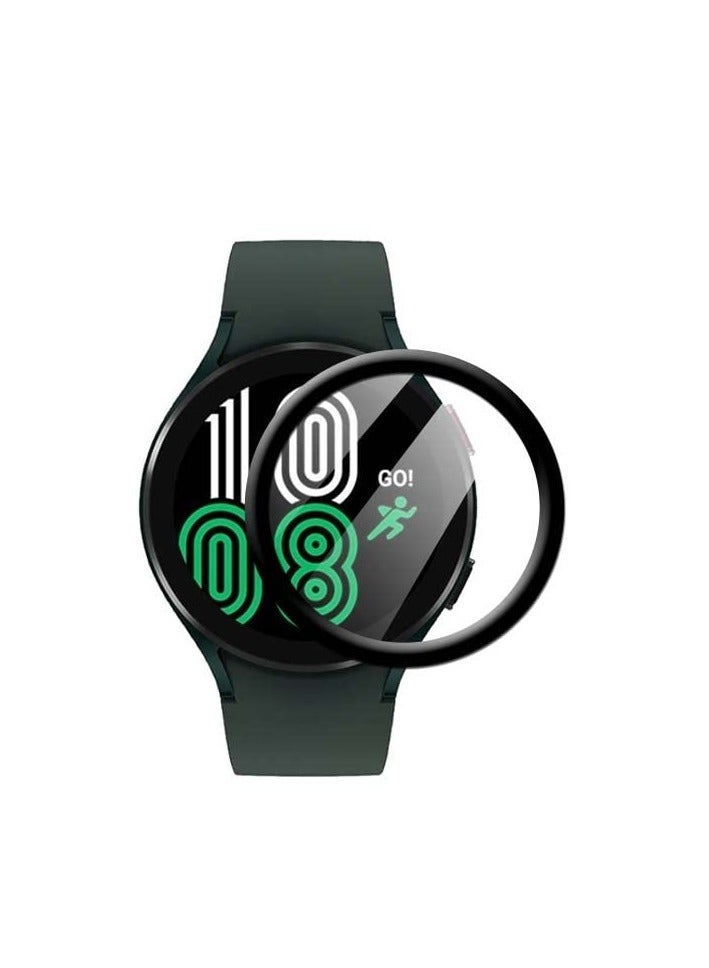 Screen Protector for Sansung Galaxy Watch 4 42mm Scratch Resistant 3D Total Coverage Bubble Free Pet HD Flexible Transparent Screen Protector Film - Image 3