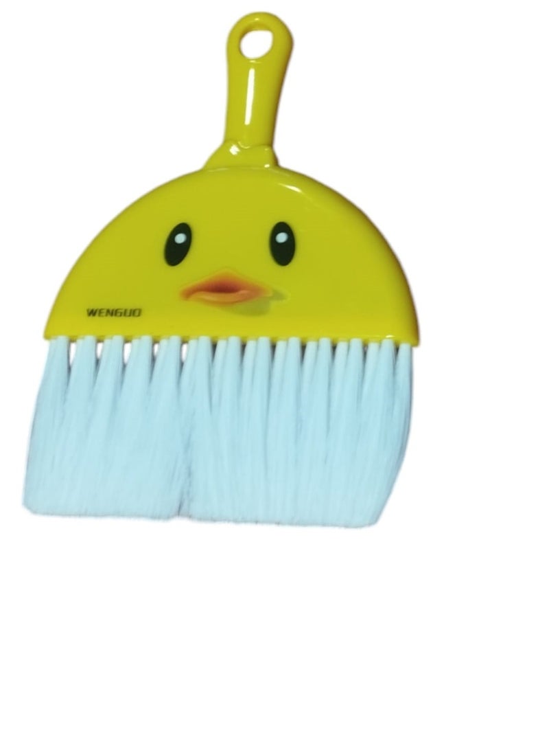 Generic Multipurpose Small Yellow Duck Design Broom and Dustpan Set for Surface Cleaning, 1 Piece Multicolor  - Image 5