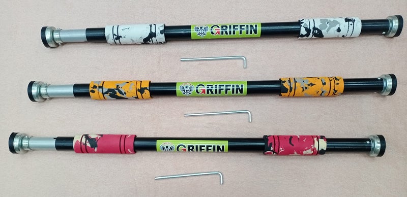 GRIFFIN Adjustable Door Bar for Home and Gym Upper Body Strength Training Abs Workout Muscles Building Adjustable Home Gym Door Bar with Non Slip Foam Grip - Image 4