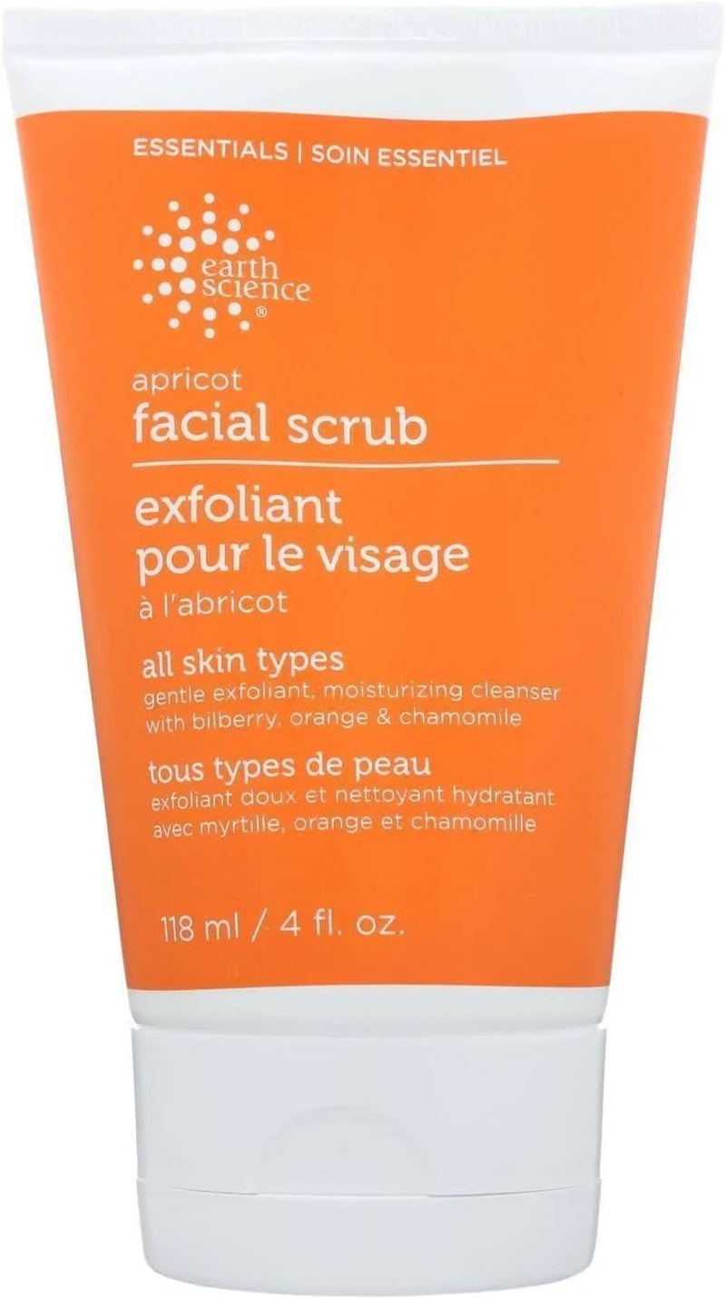 Earth Science Apricot Gentle Exfoliating Facial Scrub - 118ml - Image 1