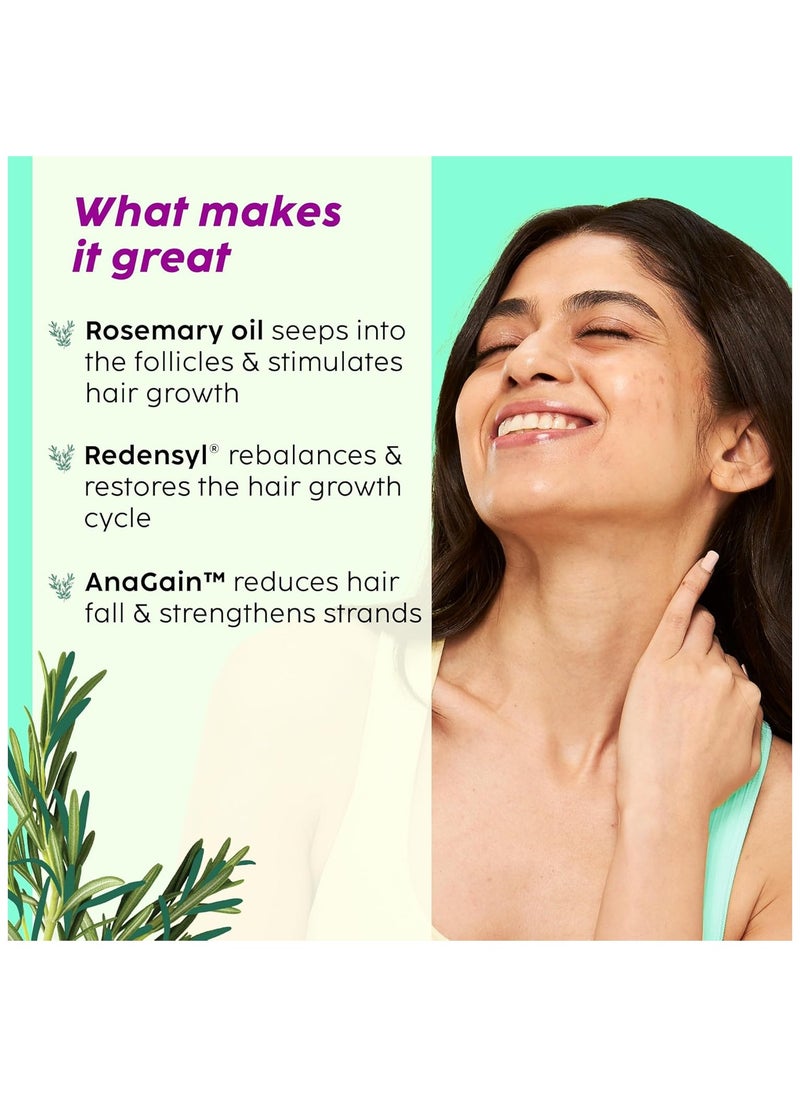 PLIX THE PLANT FIX - Rosemary Hair Growth Serum with 3% Redensyl 4% AnaGain 3% Baicapil 30 ml Stimulates Hair Growth Increase Hair Density and Thickens Hair For Men and Women - Image 1