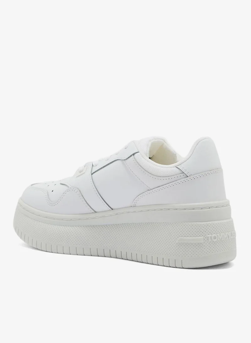 تومي جينز سنيكرز كرة السلة مسطح بكاحل منخفض