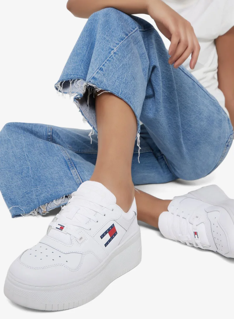 TOMMY JEANS Retro Basket Flatform Low Top Sneakers