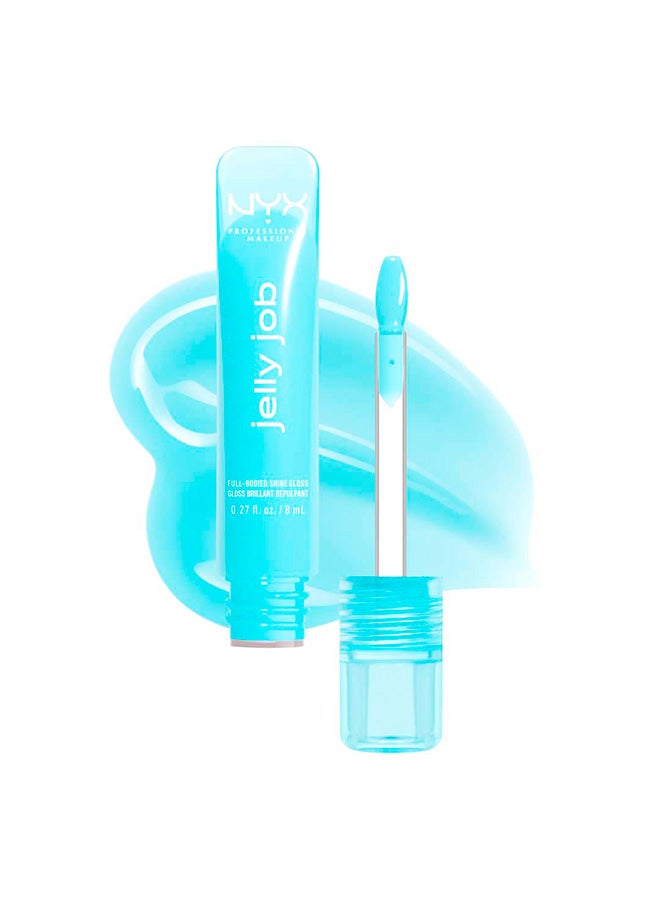 NYX PROFESSIONAL MAKEUP Jelly Job, Full-Bodied Shine Gloss, Lip-Smoothing Shine, Hyper-Glossy Finish, Jelly Frost - Image 1