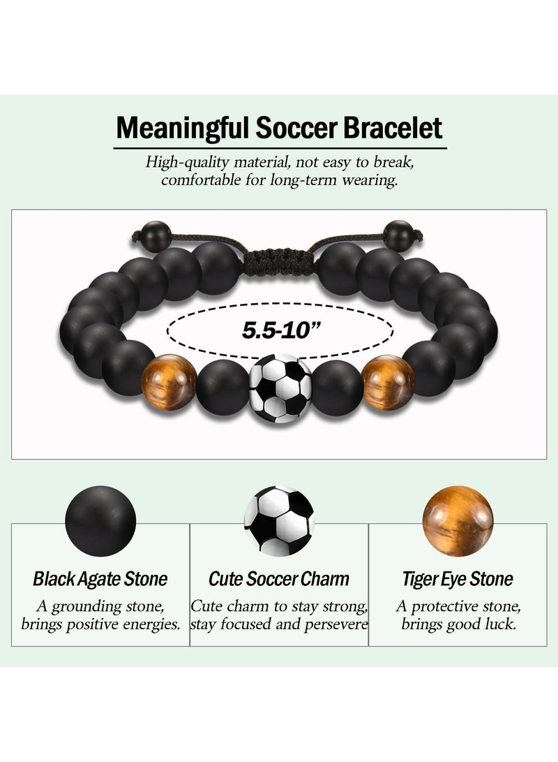 سانموجيد سوار الصداقة لكرة القدم القابل للتعديل مع سيليكون صديق للبيئة | مقاس واحد يناسب الجميع (5.5-10 بوصة) | مثالي للأطفال والمشجعين تدريب/إهداء - Image 4