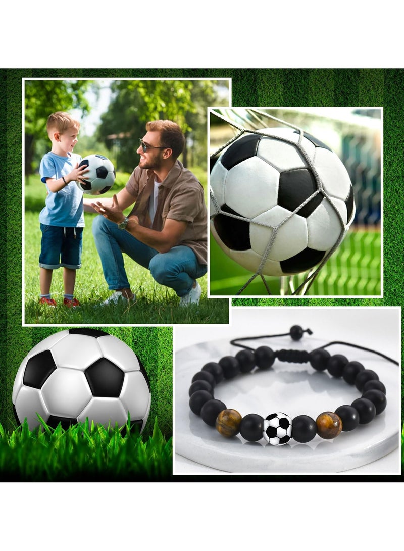 سانموجيد سوار الصداقة لكرة القدم القابل للتعديل مع سيليكون صديق للبيئة | مقاس واحد يناسب الجميع (5.5-10 بوصة) | مثالي للأطفال والمشجعين تدريب/إهداء - Image 5