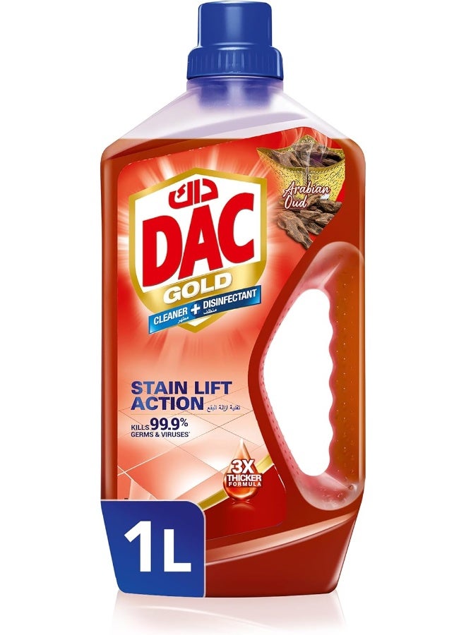 Dac Gold Multipurpose Disinfectant Cleaner Arabian Oud 1Litre - Image 1