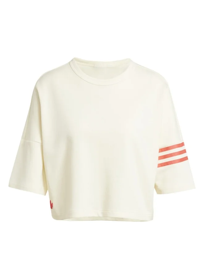 اديداس adidas NEUCL TEE White Originals Women T-SHIRTS