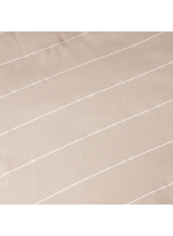 Taupe striped comforter set 3 pcs king size 1* 260*240cm comforter + 2 50*75 pillow cover  - Image 2