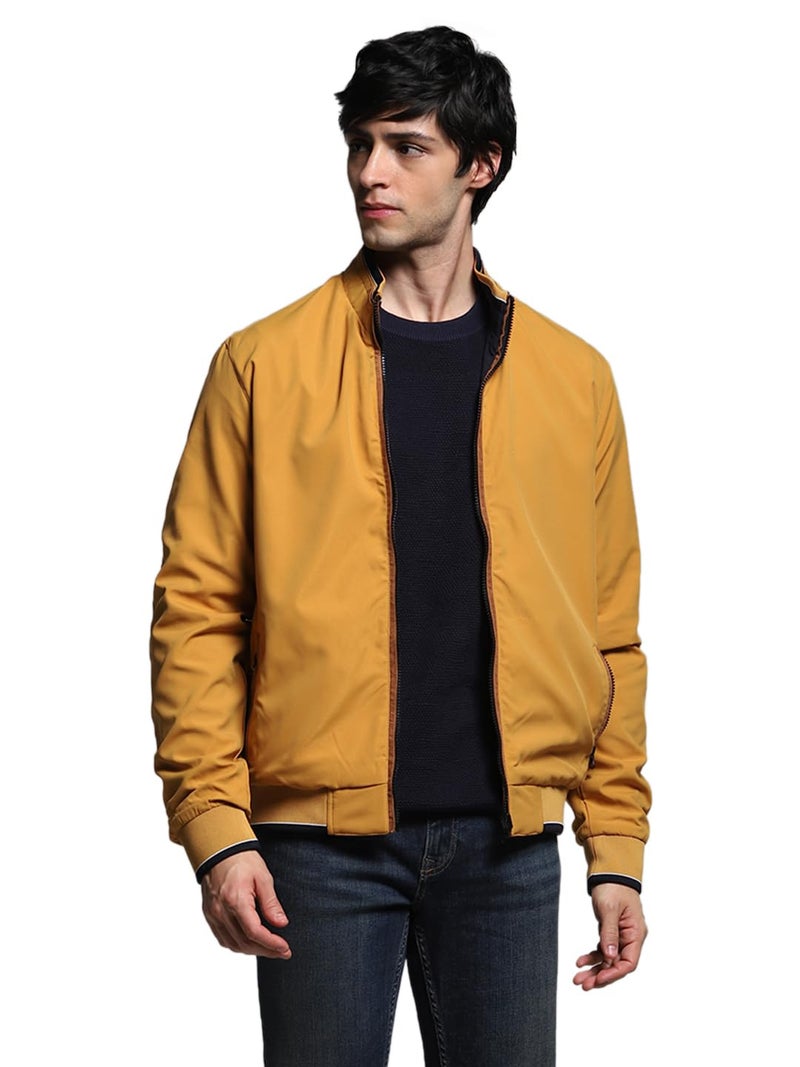 Jack & Jones Men's Regular Fit Navy Blue Jacket - Image 3