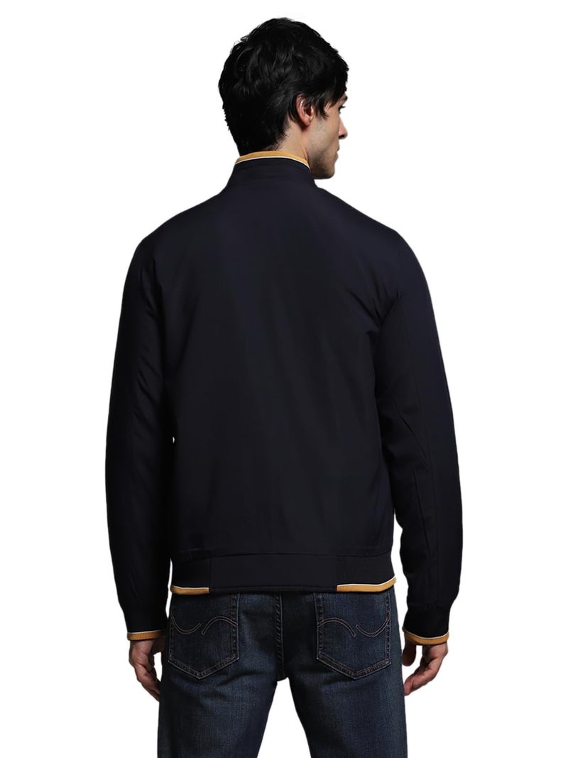 Jack & Jones Men's Regular Fit Navy Blue Jacket - Image 5