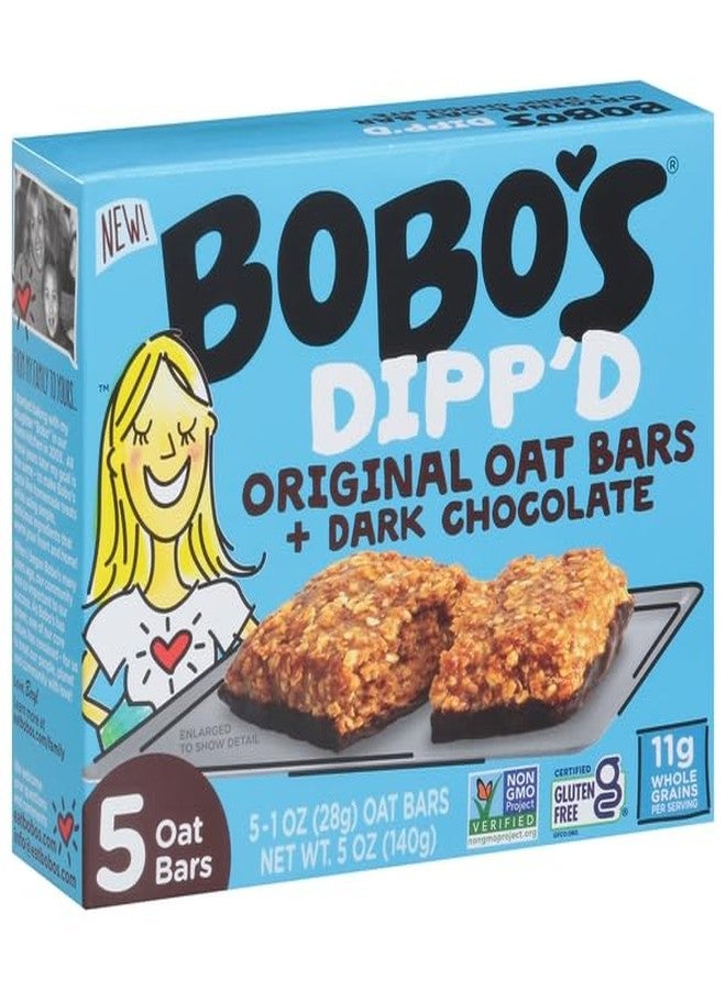 Bobo's Oat Bars, Original Oat Bars + Dark Chocolate, 5 Ounce