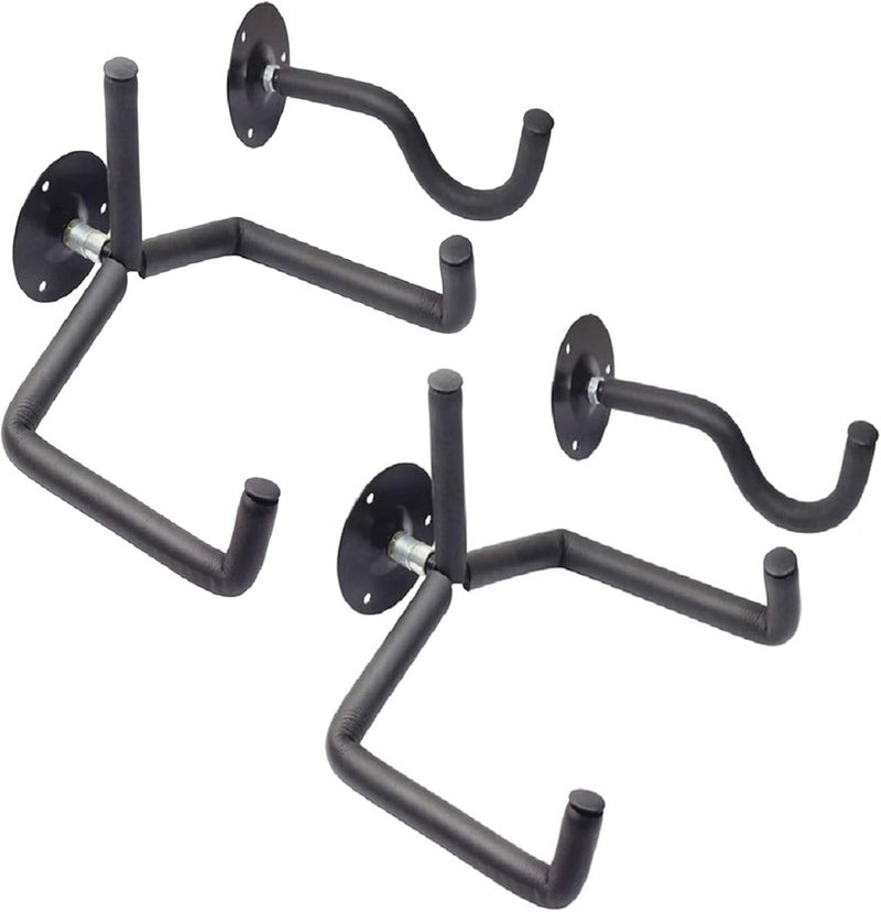 Orgrimmar Guitar Wall Mount Acoustic/Electric/Classical Guitar, Ukulele, Banjo and Mandolin Wall Hanger Slat Wall Horizontal Guitar Holder Bass Stand Rack Hook (Set of 2) - Image 1