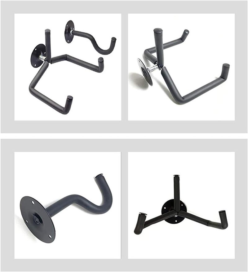Orgrimmar Guitar Wall Mount Acoustic/Electric/Classical Guitar, Ukulele, Banjo and Mandolin Wall Hanger Slat Wall Horizontal Guitar Holder Bass Stand Rack Hook (Set of 2) - Image 4