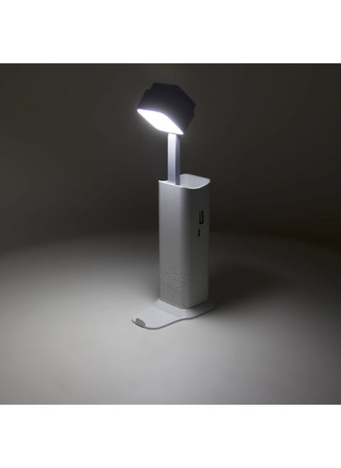 Rechargeable White LED Work Lamp Reading Light Gradual Flashlight Adjustable Brightness and Telethon Holder Table Lamp