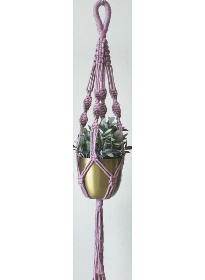 Antikiano Macrame Plant Hanger – Handmade Cotton Decor – Size ‎60‎ cm. - Image 3