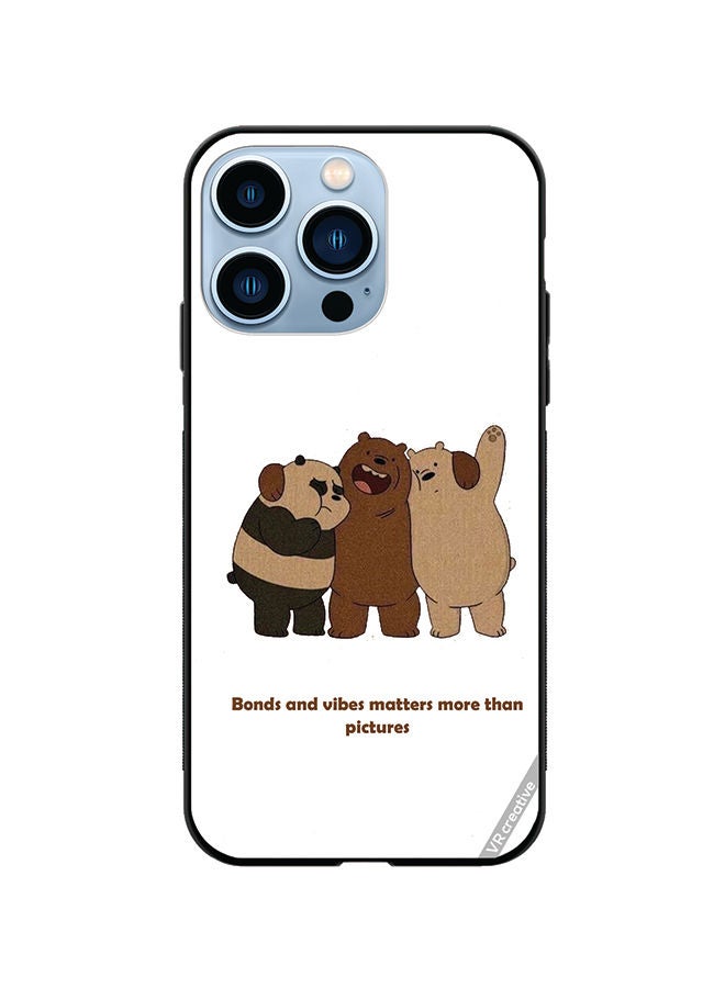 VR CREATIVE Protective Case Cover For Apple iPhone 13 Pro Bonds And Vibes Matters More Than Pictures Design Multicolour - Image 1