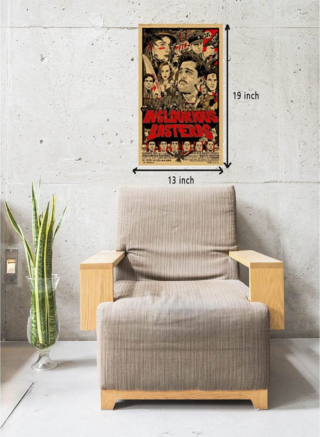 GRAY WALL - Hollywood Inglourious Basterds Poster 12x18 Inch - Quentin Tarantino Movie Hollywood Film Poster for Room Decor, Wall Decor, Man Cave, Office, or Home Theater - Image 4
