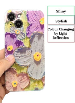 Houmt iPhone 13 Cute Girls Women descent Laser Bling Glitter Soft Silicone Bumper Protective Phone Cover  - Image 2
