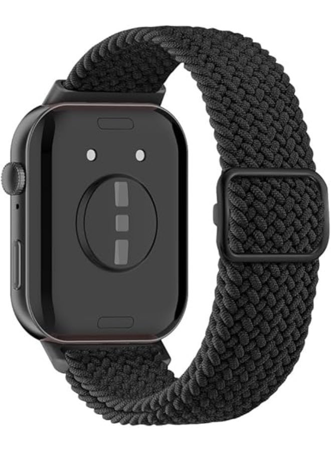 سوار نايلون قابل للتعديل بإبزيم منزلق لساعات هواوي فيت 3 / فيت 4 / فيت 4 برو - سوار بديل من البوليستر المسامي وحلقة السيليكون - Image 3