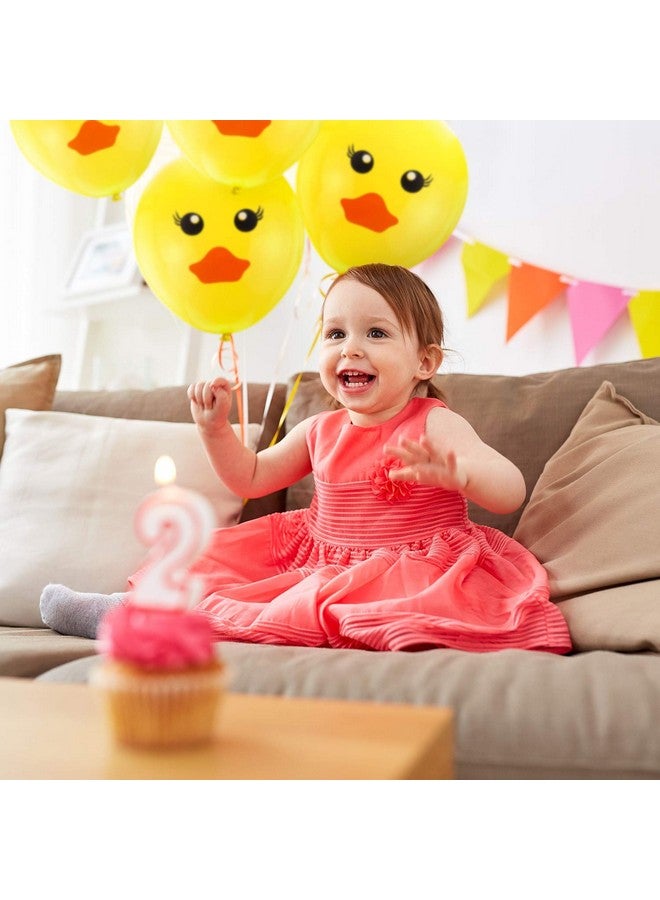 Gejoy 60 Yellow Duck Balloons - Cartoon Duck Printed Latex Balloons for Wedding, Birthday, Baby Shower & Classroom Decoration, 12 Inches - Image 5