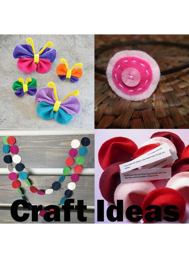 Playfully Ever After Mixed Color Assortment of Craft Felt Circles (1 Inch - 100pc) - Image 5