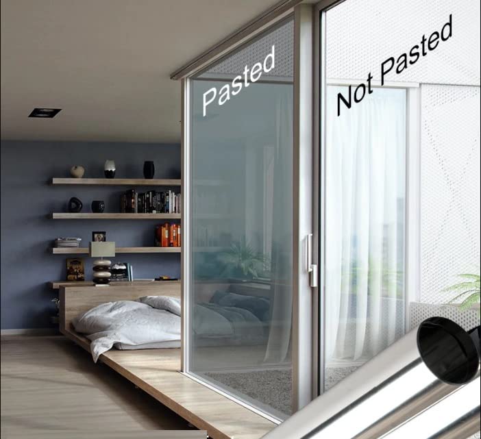 Sun Bird Sun Protection Window Film One Way Mirror Reflective Solar Tint Pravicy Anti-UV Self-Adhesive Glass Building Color (50cm X 300cm, Blue Window Film) - Image 4