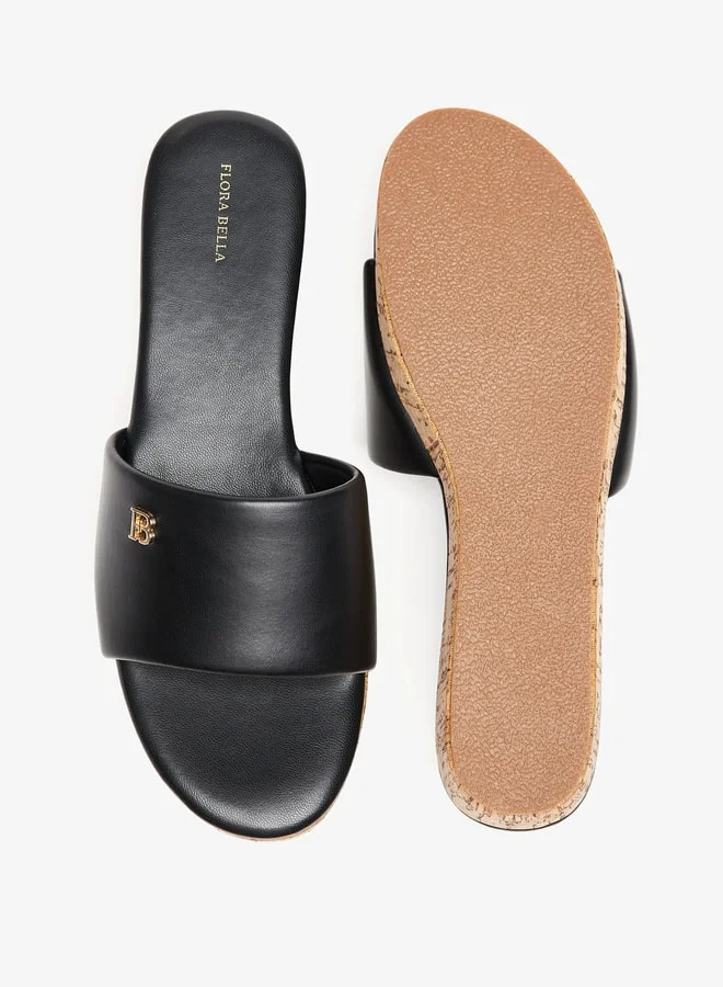 Flora Bella By Shoexpress Womens Solid Slip-On Sandals