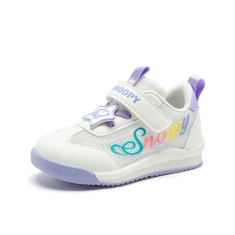 Snoopy Spring New Boys Shoes Lightweight Running Children Sneaker Girls Soft Bottom Anti-Slip Mesh Breathable Shoes - Image 1