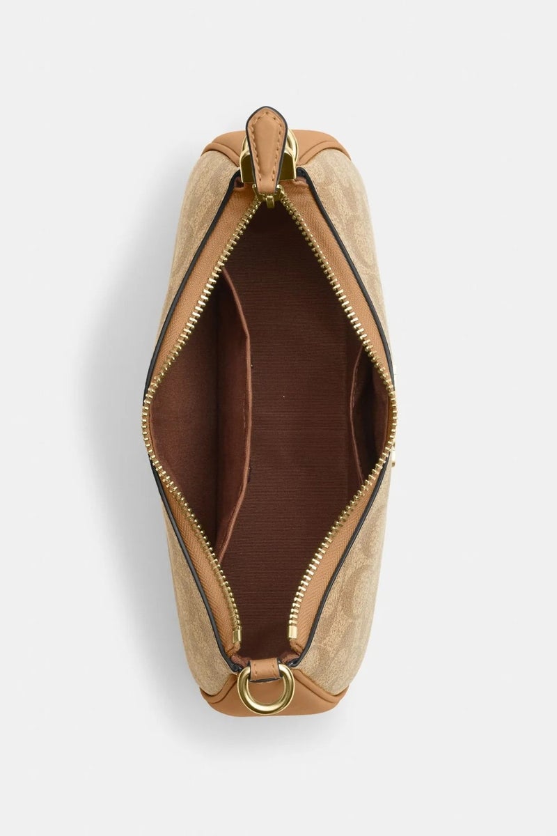 كوتش اوت ليت حقيبة كتف TERI ذات شعار كلاسيكي للمدرب، حقيبة كروس بودي، حقيبة يد - Image 3