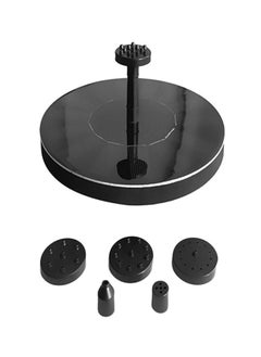 NIBEMINENT Solar Water Pump Round Small Pond Black  - Image 1