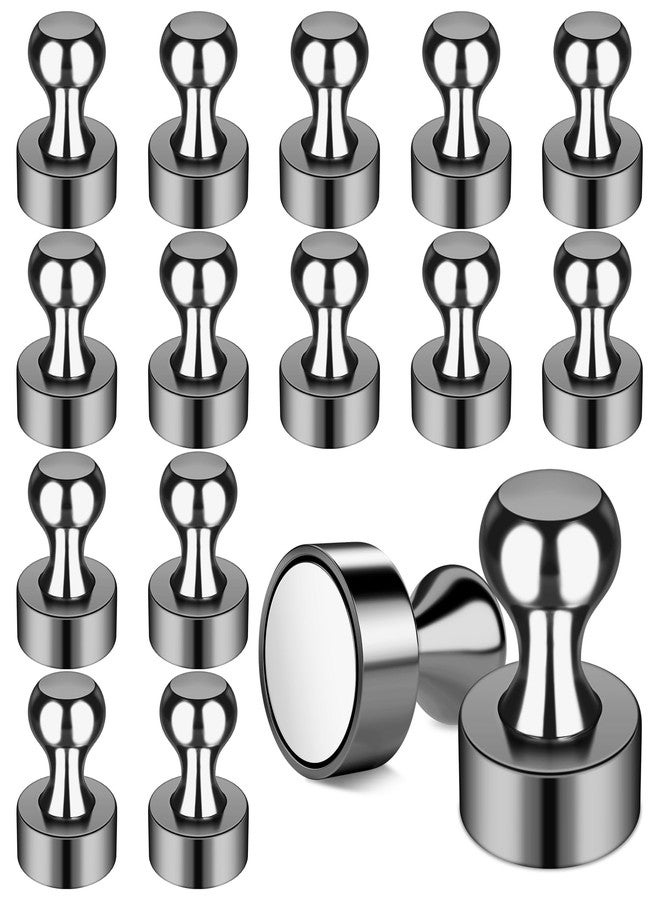 FINDMAG 16 Pack Magnetic Push Pins, Strong Fridge Magnets, Dry Erase Magnets for Whiteboard, Office, Locker Accessories, Classroom and Kitchen - Image 1