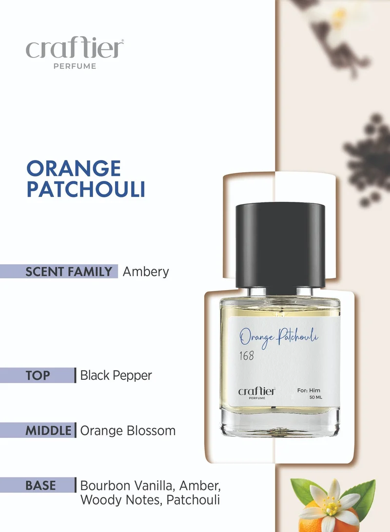 Craftier Perfume 50 ORANGE PATCHOULI - Inspired of-MYSLF LE PARFUM, Eau De Parfum for Men - 50ml, Long Lasting Ambery Fragrance Upto 8-12 Hrs, Travel Size Men's Perfume for Men | Best Price UAE