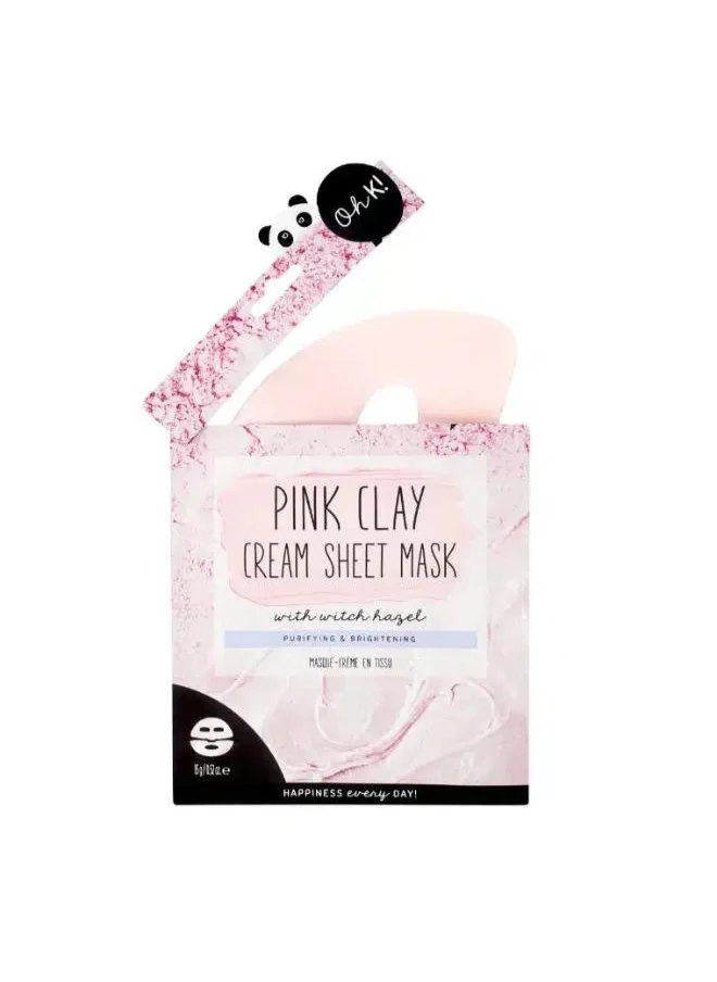 اوه كي Pink Clay & Witch Hazel Cream Sheet Mask