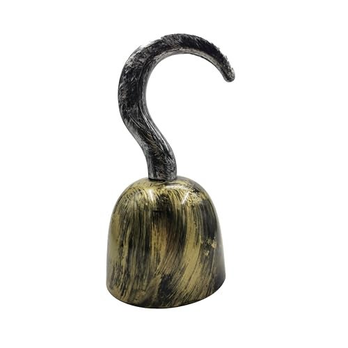VIGUEUR Pirate Hook - Plastic Captain Hook Hand, Captain Hook Costume for Women, Men Black - Image 1