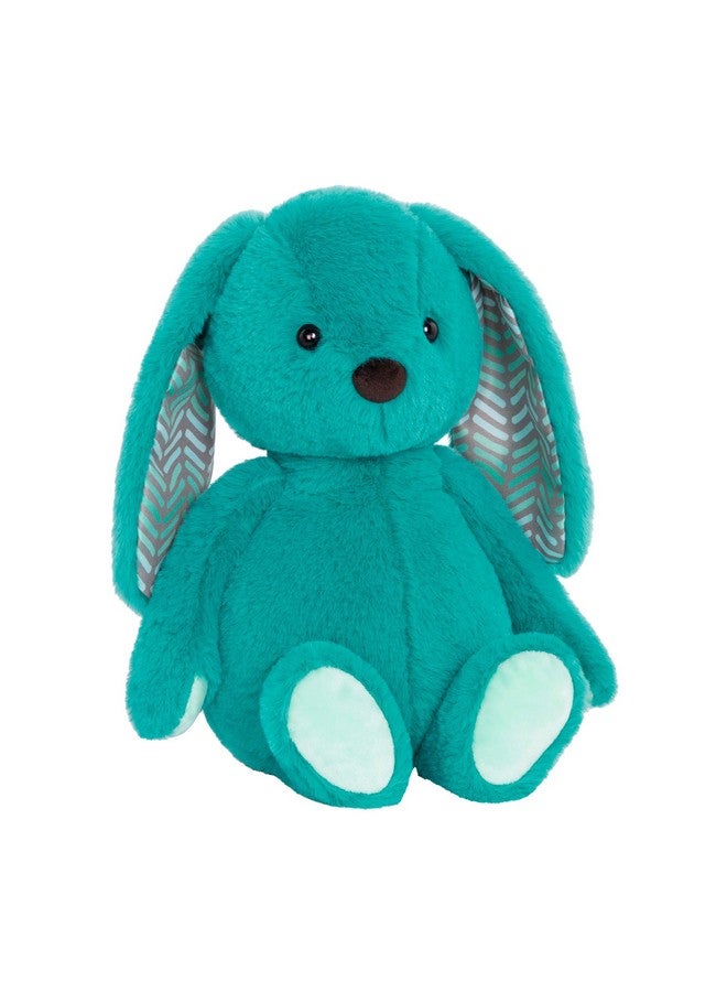 B. Toys Softieshappy Hues Cottontail Cutie Teal Bunny 12" Plushsuper Soft Stuffed Animal Washable Rabbit Toy For Babies Toddlers Kids 0 Months + - Image 1