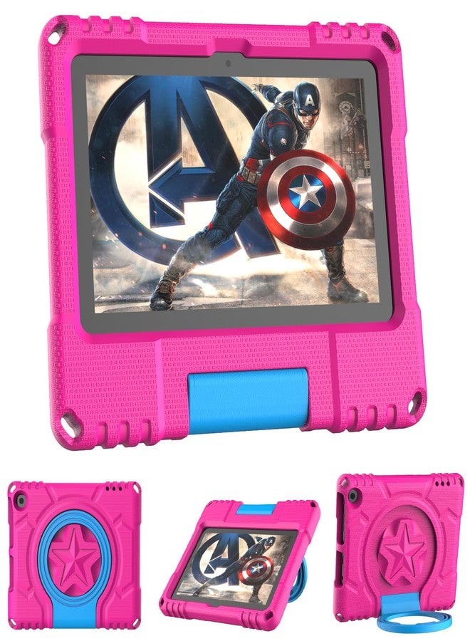 Fire HD 8 Tablet Case for Kids(12th/10th Generation, 2024/2022/2020 Release), Lainergie Lightweight Shockproof Kid-Proof Cover with Convertible Handle Stand Incompatible with Alcatel Nokia TCL,Blue