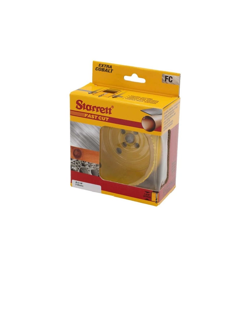 ستارريت Starrett 63FCH105 منشار ثقب (105 ملم) أصفر - Image 3