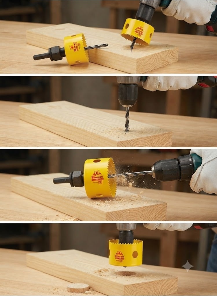 Starrett 63FCH105 Hole saw (105 mm) Yellow - Image 2
