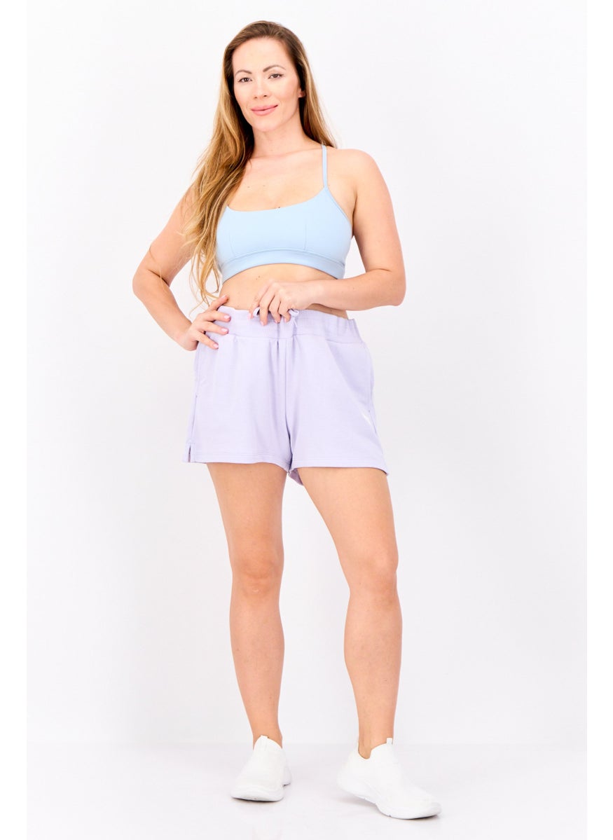 PUMA Women Sportswear Fit Drawstring Training Shorts, Purple  - Image 4