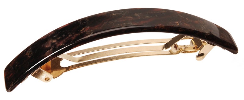 France Luxe Narrow Rectangle Volume Barrette - Mojave