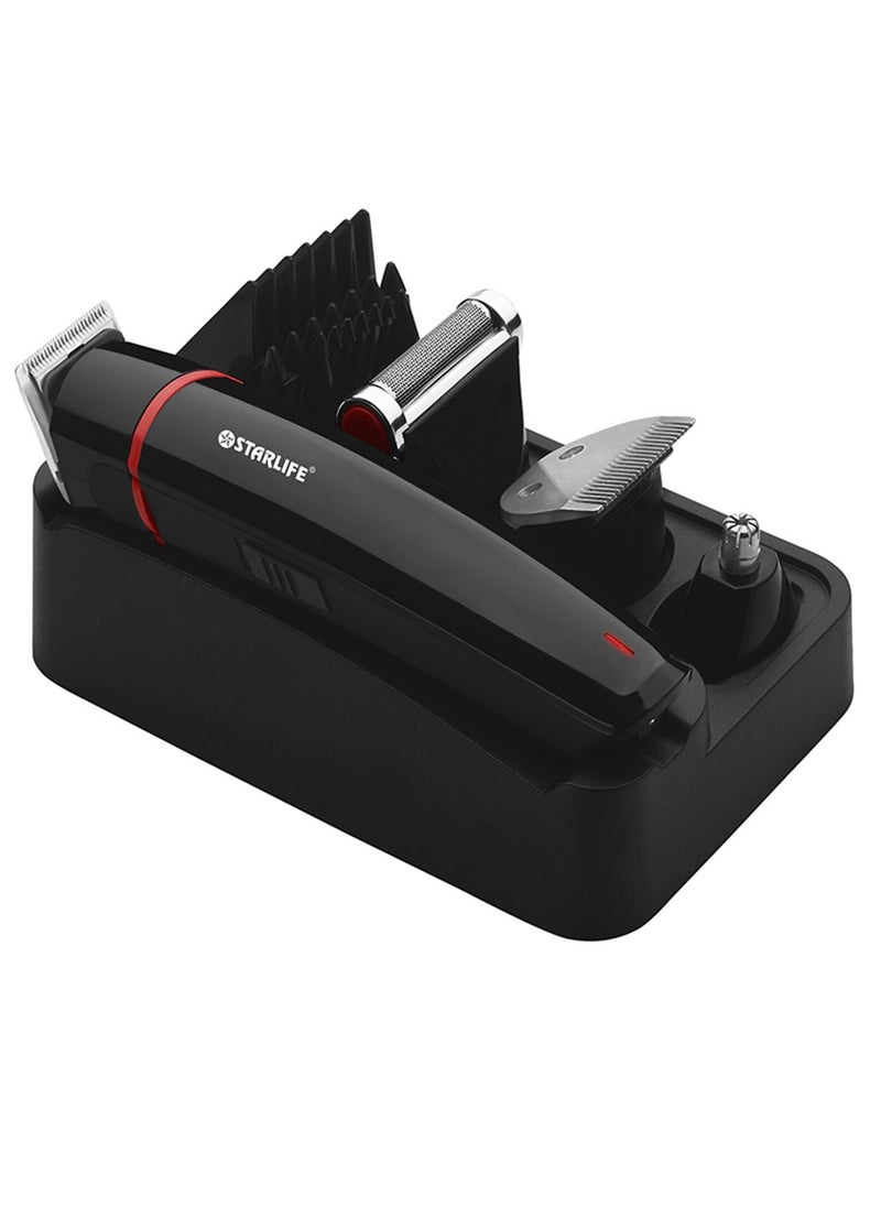 STARLIFE Rechargeable Electric Clipper Hair Trimmer, Multi Grooming Barber Kit with 7pcs Professional Cutting Tools, 60min runtime, Cordless Trimmer  - Image 2