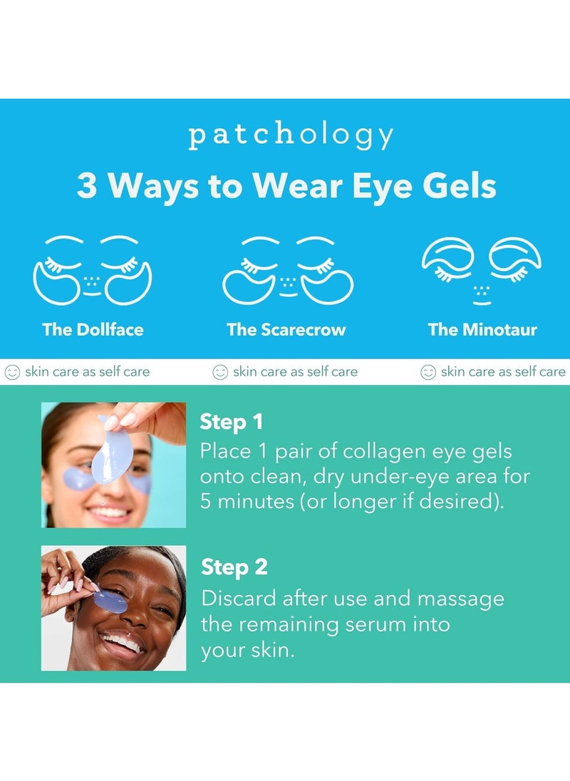 Patchology Patchology Iced Cooling Under Eye Mask Patches with Peptides, Cloudberry Oil and Bakuchiol. Cool eye gels to firm skin and soothe, reduce fine lines and under eye bags - by Patchology - 15 Pair Jar  - Image 4